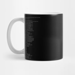 Birthday Dethday (lyrics) Mug